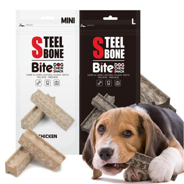 Steel bone chew snack