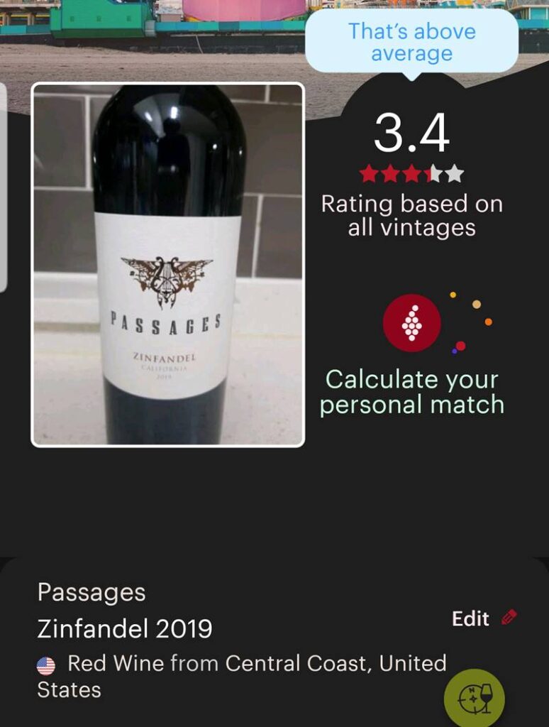 Passaged Zinfandel 2019 Review