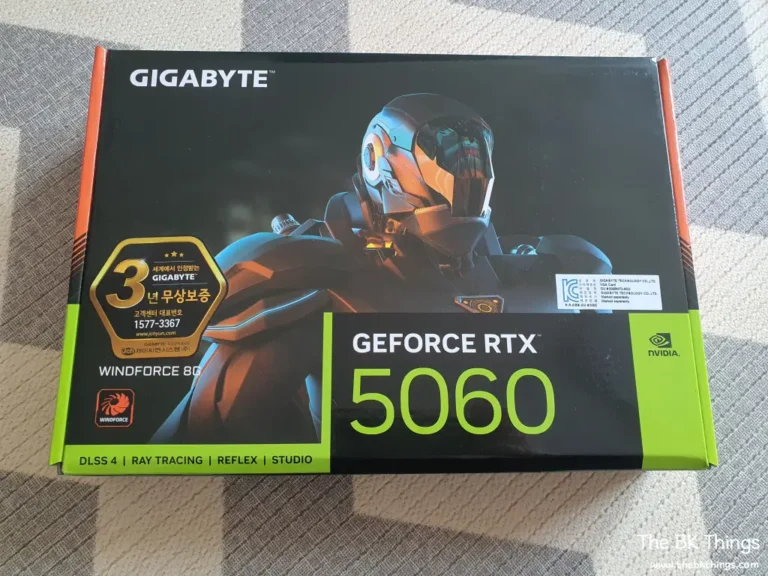 A side-by-side comparison of the Gigabyte RTX 5060 Windforce D7 and the previous RTX 3050 graphics card, highlighting the upgrade for QHD gaming and DLSS 4 performance
