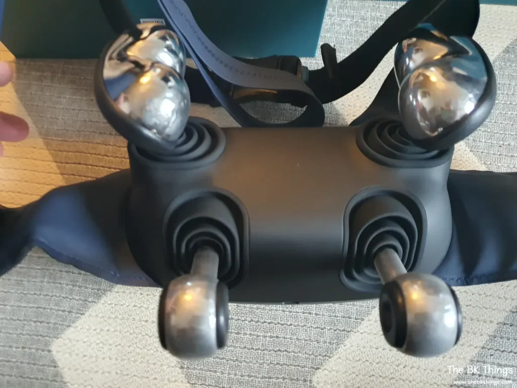 Freiliegende Massageköpfe aus Metall am Philips PPM3523