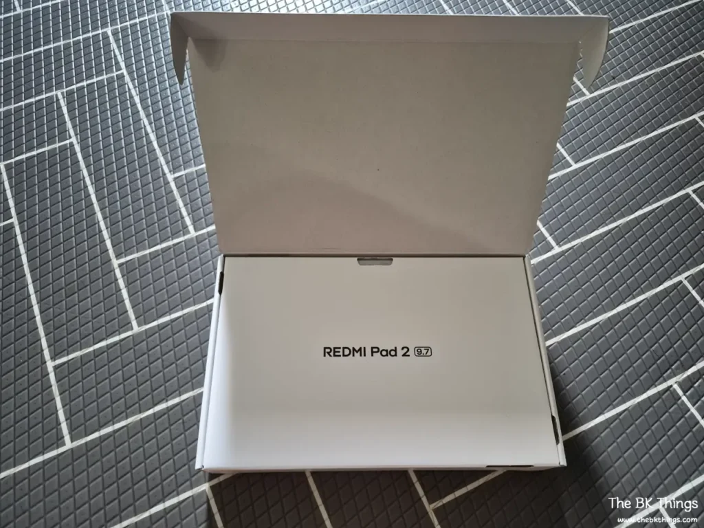 Redmi Pad 2 9.7 unboxing - tablet inside the box