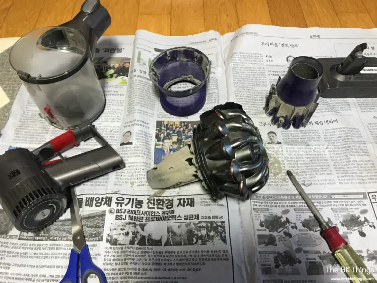 Dyson V6 cyclone fully disassembled