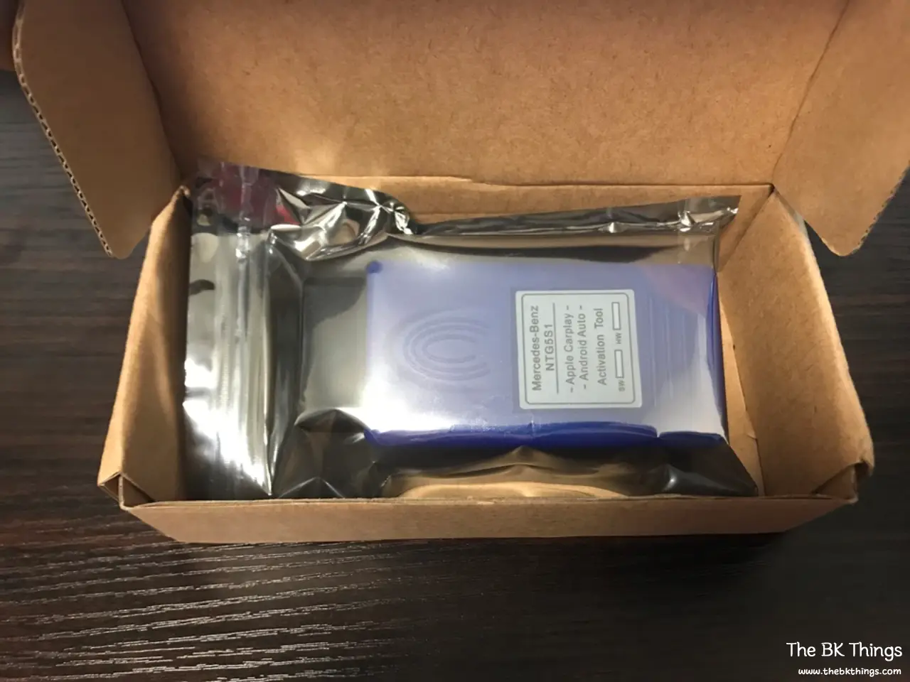 NTG5S1 CarPlay activation dongle for Mercedes A-Class W176 inside its box